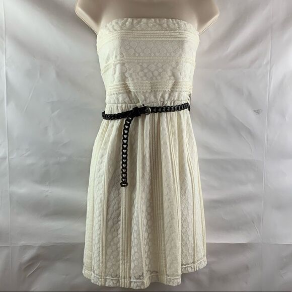 As You Wish Strapless Dot Lace Dress NWT - Picture 1 of 8